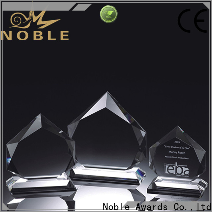 Noble Awards portable bespoke crystal NBA trophy bulk production For Gift