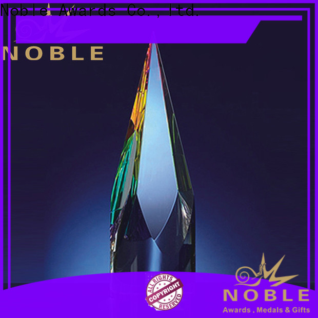 Noble Awards portable glass awards free sample For Gift