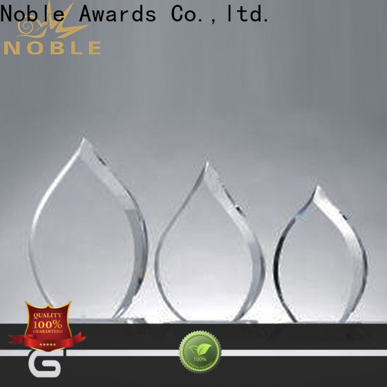Noble Awards solid mesh glass trophy awards for wholesale For Sport games