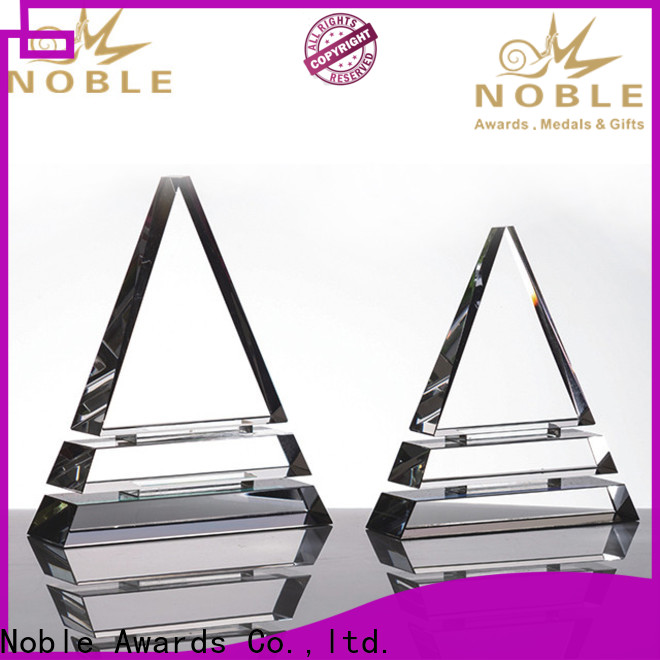 Noble Awards at discount bespoke crystal football trophy ODM For Sport games
