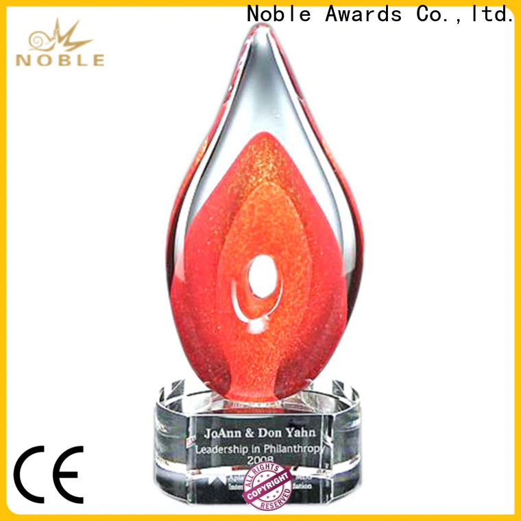 Noble Awards crystal sports trophy designs bulk production For Sport games