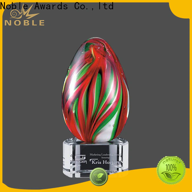 Noble Awards glass small engraved trophy OEM For Awards