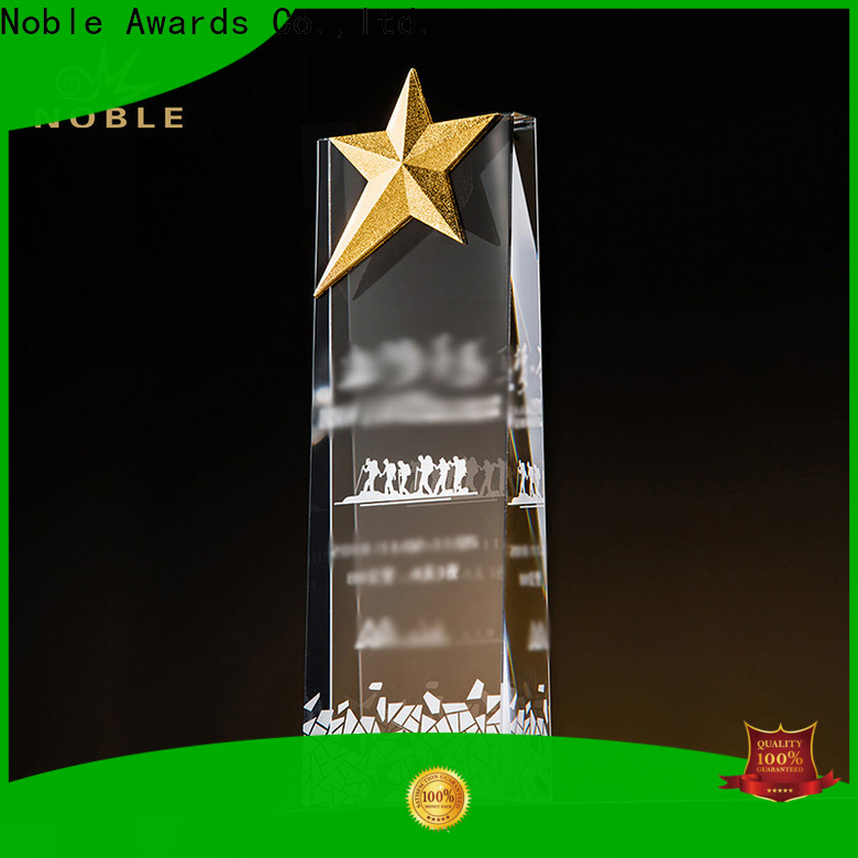 Noble Awards jade crystal glass awards supplier For Sport games