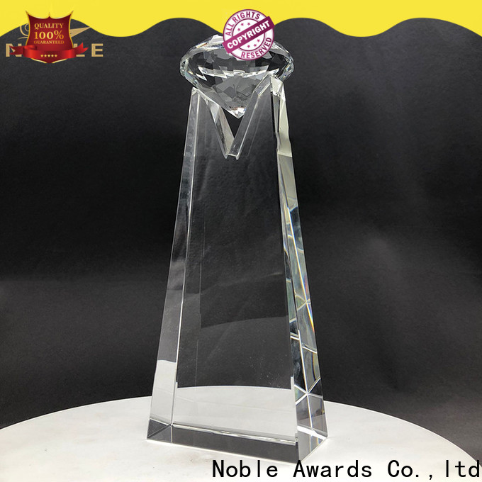 Noble Awards jade crystal custom crystal football trophy bulk production For Sport games