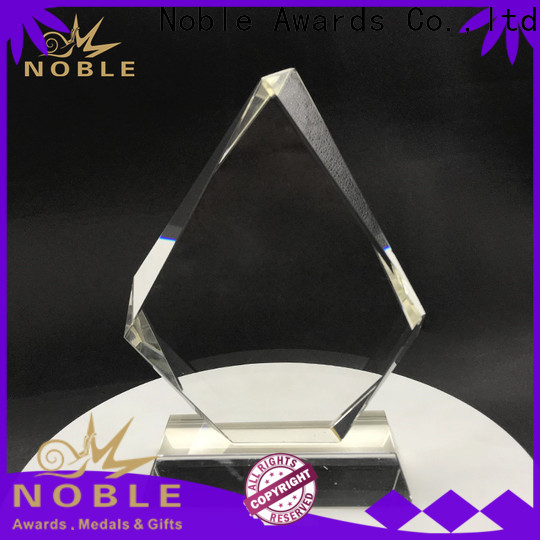 Noble Awards jade crystal glass football trophies supplier For Sport games