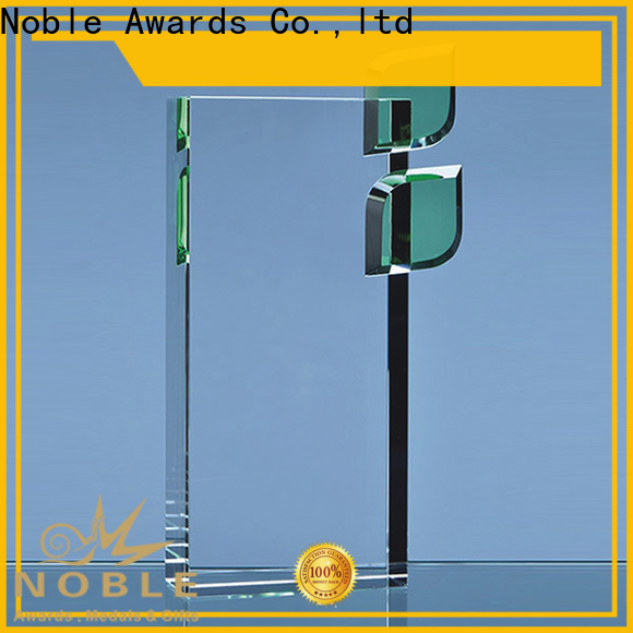 Noble Awards jade crystal custom glass awards and plaques for wholesale For Awards