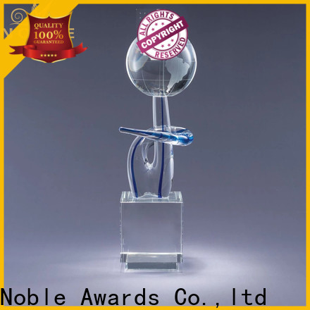solid mesh large glass trophy jade crystal free sample For Gift
