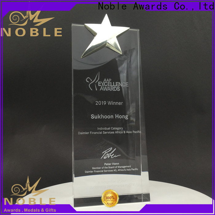 portable glass trophies free engraving premium glass customization For Gift
