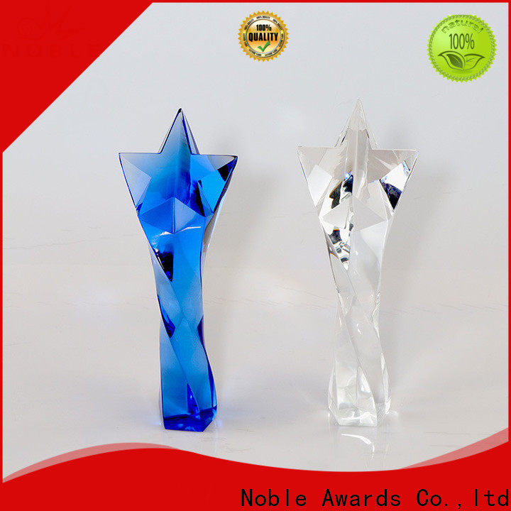 Noble Awards premium glass glass football trophies ODM For Sport games