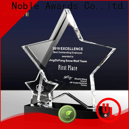 Noble Awards portable glass baseball trophies supplier For Sport games