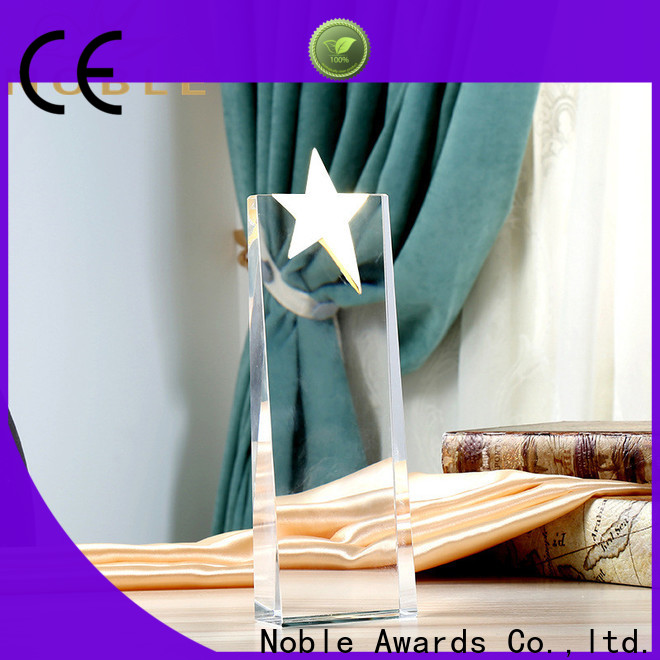 portable glass golf trophies premium glass ODM For Sport games