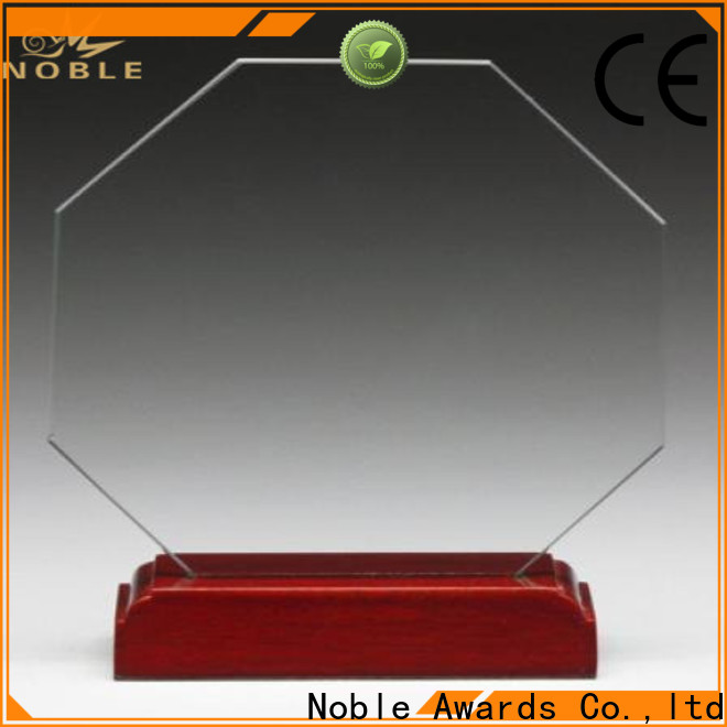 Noble Awards jade crystal glass plaques for engraving bulk production For Awards