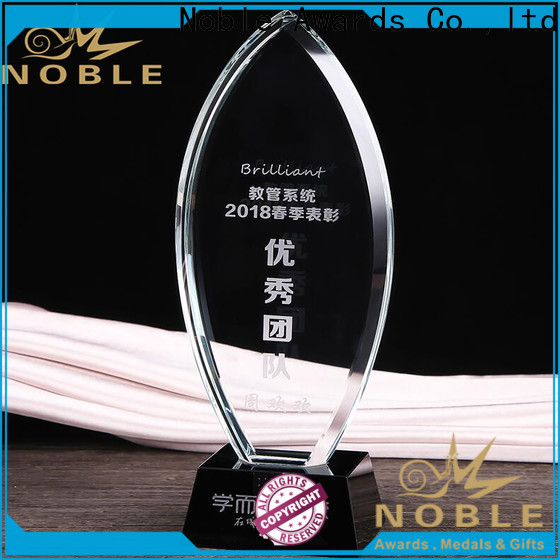 Noble Awards premium glass glass award plaque bulk production For Gift