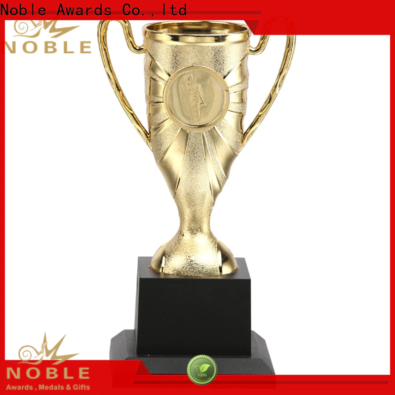 Noble Awards portable gold trophy cup free sample For Awards