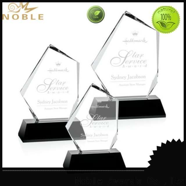 Noble Awards Breathable glass football trophies OEM For Awards