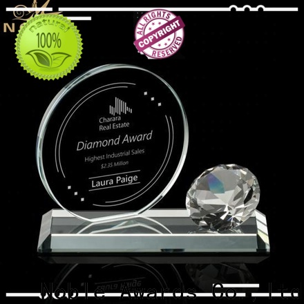 Noble Awards premium glass glass eagle trophy for wholesale For Gift