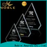 Noble Awards Transparent custom glass trophy for wholesale For Awards