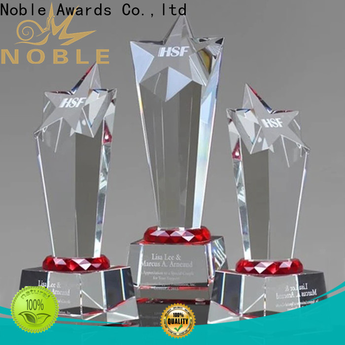 Noble Awards durable glass plaques personalized bulk production For Awards