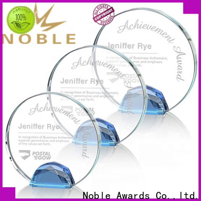 Noble Awards premium glass glass trophy designs for wholesale For Awards