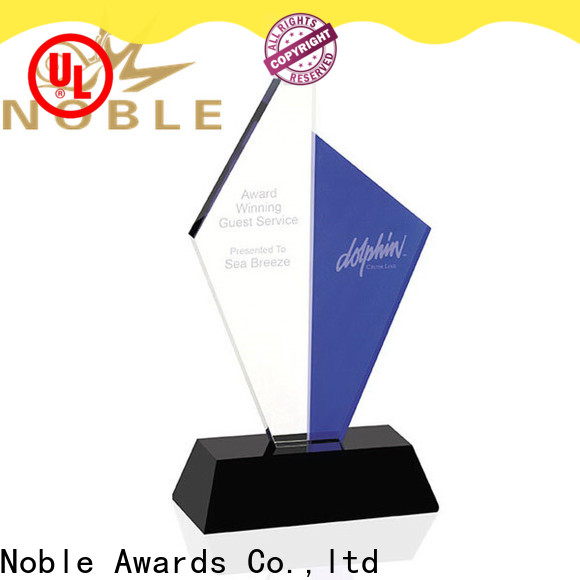 Noble Awards at discount glass trophies free engraving ODM For Sport games