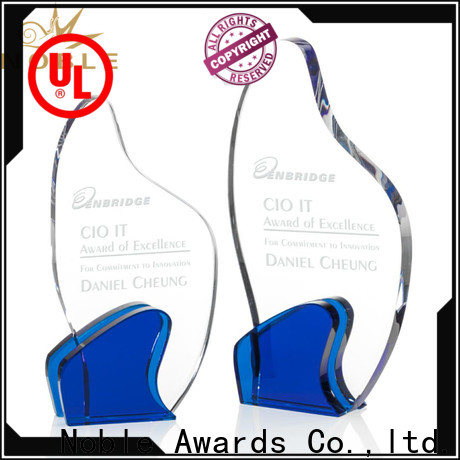 Noble Awards premium glass glass awards supplier customization For Gift
