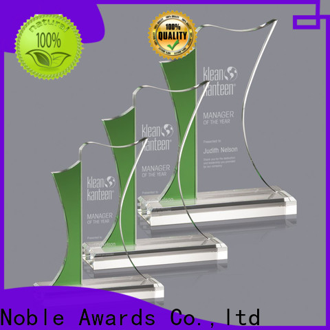 Noble Awards premium glass glass trophy design customization For Gift