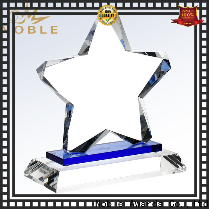 Noble Awards jade crystal bespoke crystal football trophy free sample For Sport games