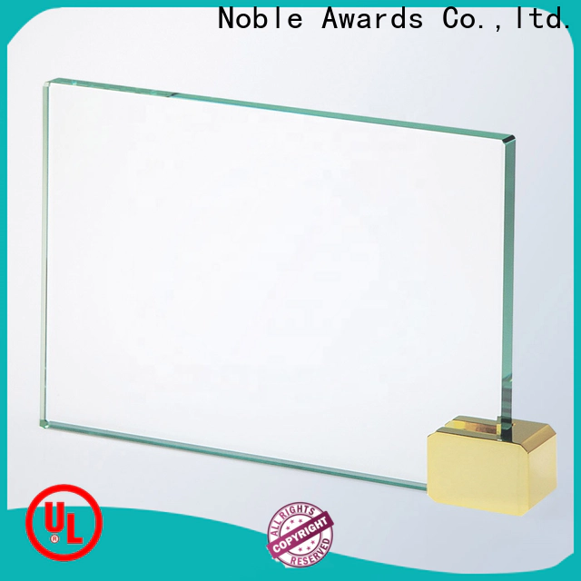 Noble Awards portable crystal plaque ODM For Awards