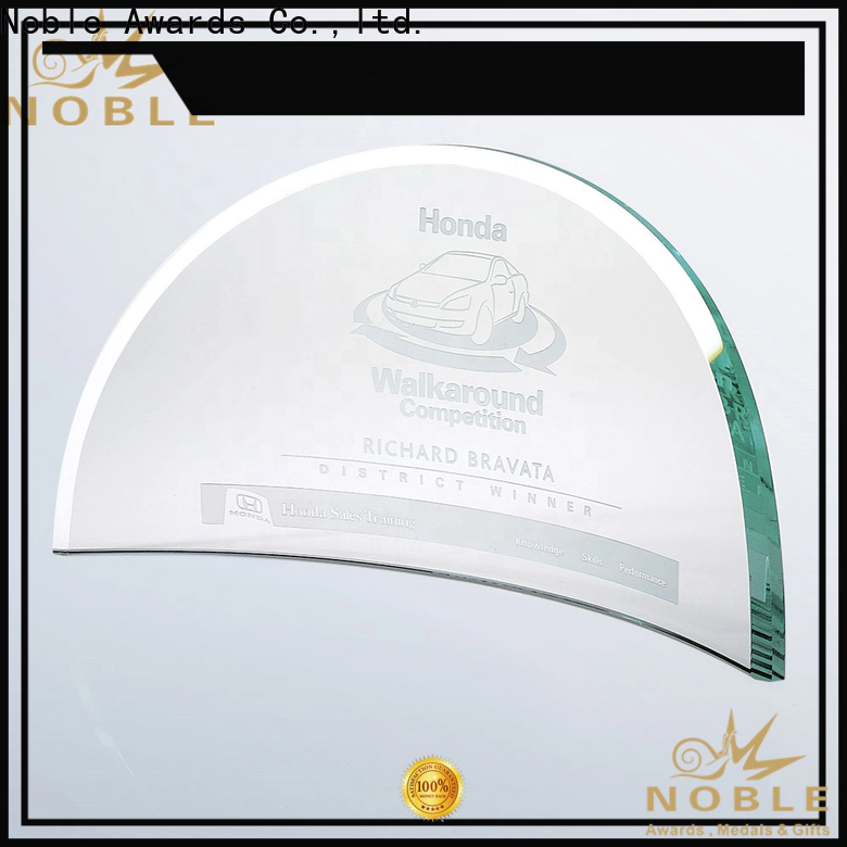Noble Awards jade crystal glass football awards free sample For Sport games
