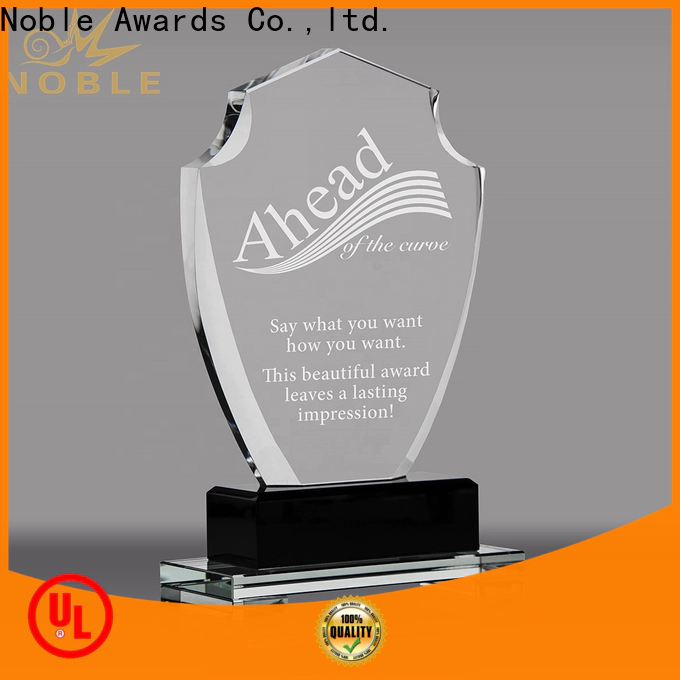 Noble Awards durable glass engraved award plaques free sample For Awards