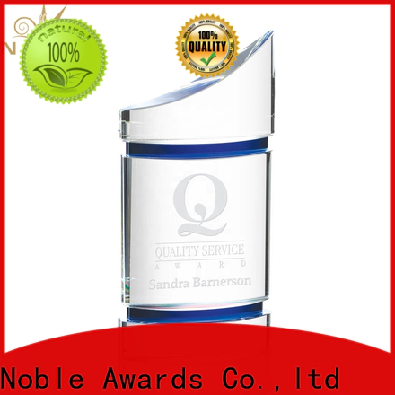 Noble Awards premium glass etched glass trophy ODM For Sport games