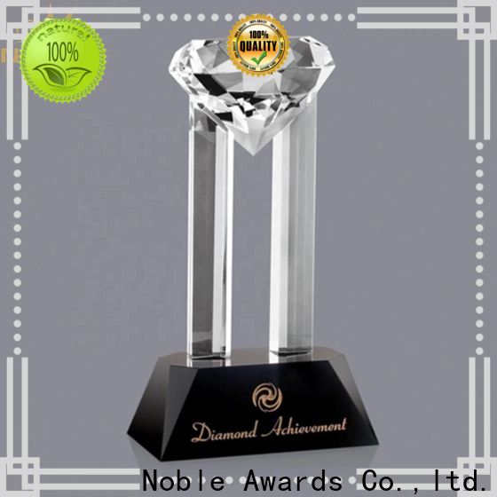 Noble Awards jade crystal etched glass awards bulk production For Sport games