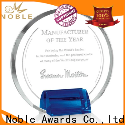 Noble Awards at discount crystal plaque bulk production For Gift