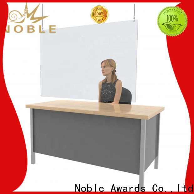 Noble Awards custom sneeze guard glass supplier for hospital