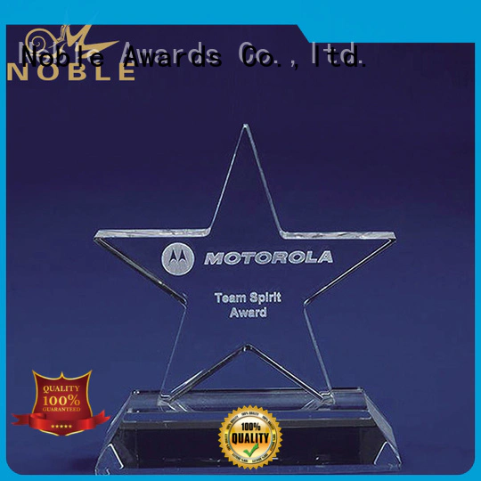 Noble Awards premium glass Crystal Trophy Award supplier For Awards