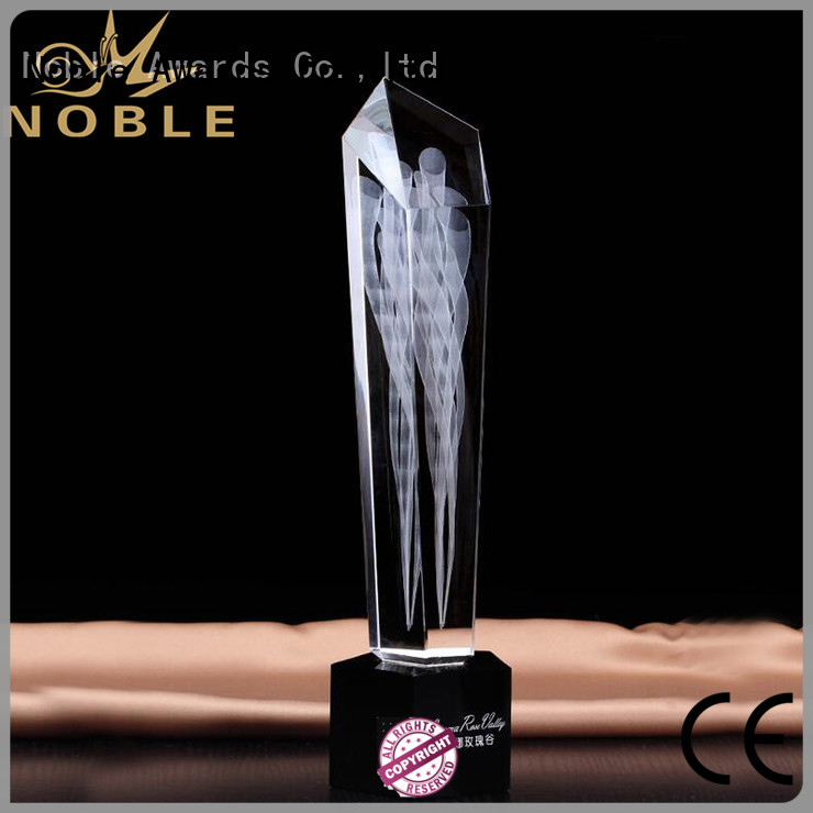 Noble Awards durable Crystal Trophy Award bulk production For Gift