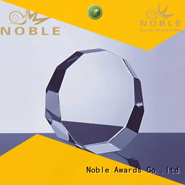Noble Awards premium glass Blank Crystal Trophy supplier For Awards