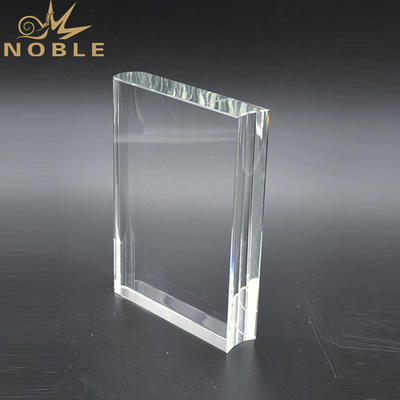 Crystal Book Shape Awards Plaque Crystal Paperweight