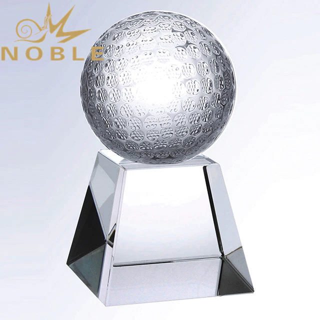 High Quality Sports Awards Crystal Golf Trophy