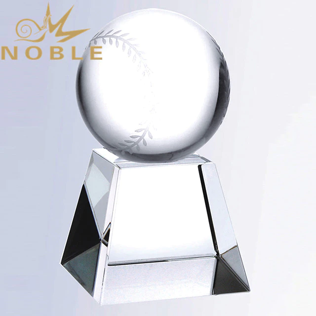 Noble Sports Trophy Crystal Baseball Award