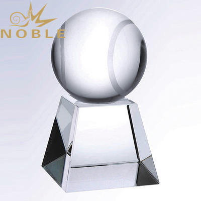Custom Sports Award Crystal Tennis Trophy