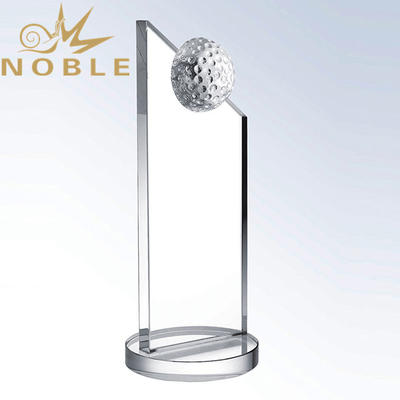 Free Engraving Blank Crystal Plaque Golf Trophy