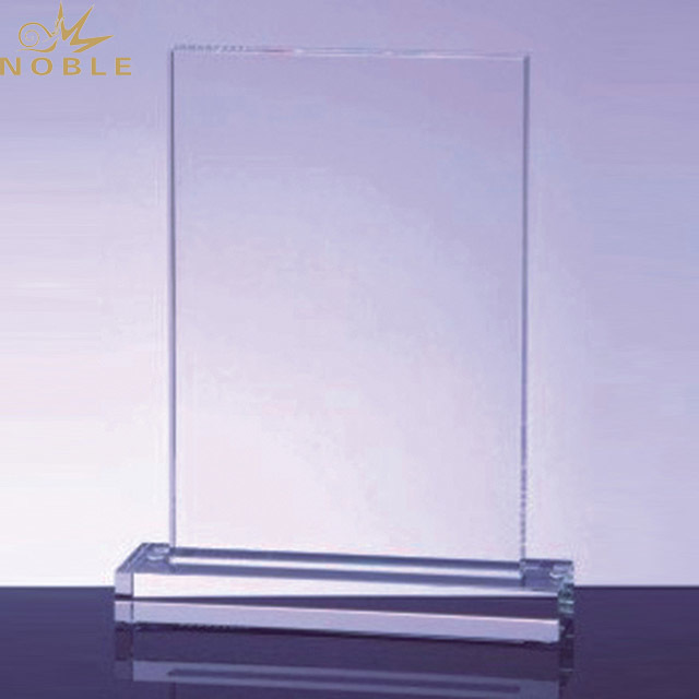 Noble Custom Retail Blank Clear Crystal Acrylic Trophy Award With Logo
