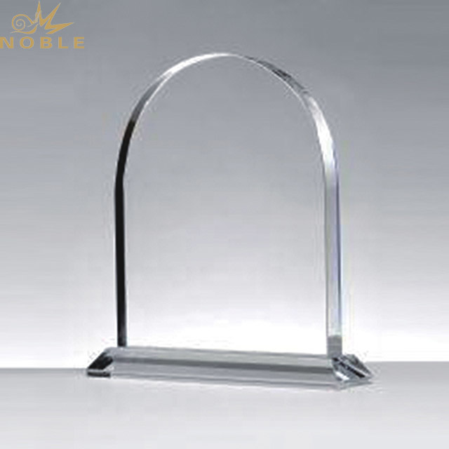 Retail Blank Clear Crystal Acrylic Trophy Award With Logo