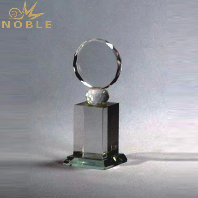 Wholesale Custom Cheap Round Crystal Trophies For Ornaments