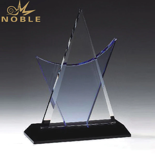 Cheap Triangle Crystal Award Plaque Pyramid Trophy For Engraved
