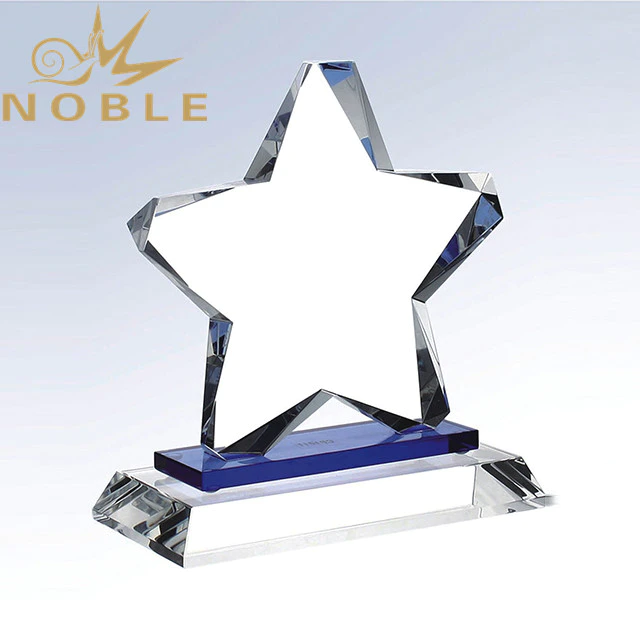 Free Engraving Crystal Star Trophy