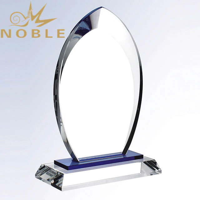2019 Noble New Design Oval Crystal Blank Plaque Trophy