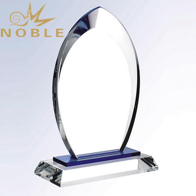 2019 Noble New Design Oval Crystal Blank Plaque Trophy