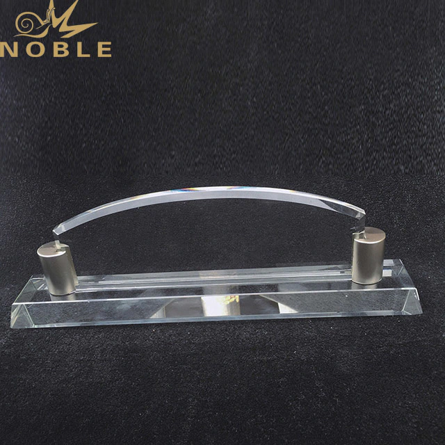 2019 Noble Customized Blank Crystal Trophy For Company Sales Awards